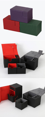 กล่องใส่การ์ดกันกระแทกกันกระแทก PU Leather Deck Case ขนาดกลาง