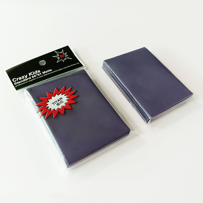 CPP Pro Matte Card Sleeves ด้านหน้าสีม่วง High Clearance SGS