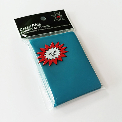 WS Color Card Sleeves Blue Strong Welds Matte Textured Surface Handling SGS
