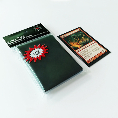 MTG Protection Matte Black Card แขน 66X91 มม. สับเปลี่ยนง่าย PP Solid