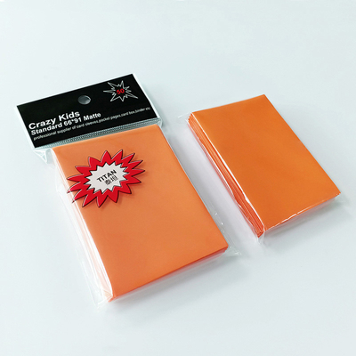 ปลอกการ์ดโพลีโพรพีลีนสีส้ม ปลอกแขน Magic Gathering PVC ฟรี