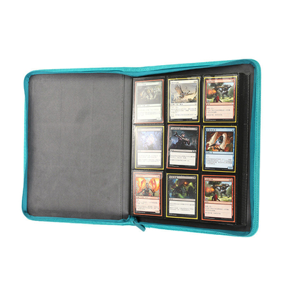 quality Pokemon เล่นการ์ดซื้อขาย Binder Pu Leather 18 Pockets พร้อมซิป factory