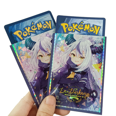 ปลอกการ์ดพิมพ์โฮโลแกรมสำหรับ MTG, POKEMON, WS ฯลฯ ปลอกการ์ดสะสมพิมพ์ลายศิลปะ