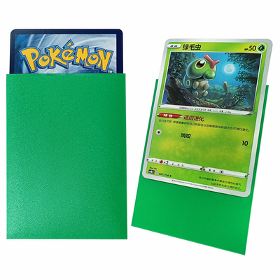 66x91mm MTG แขนสีเขียว แขนปกป้อง Matte Deck แขนสําหรับการ์ด Pokemon