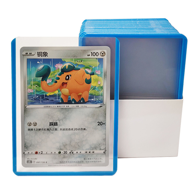 สัญลักษณ์ที่กําหนดเอง PVC Top Loading Card Sleeves 35C สําหรับเครื่องบรรทุก