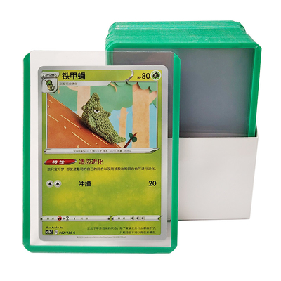 โลโก้ส่วนบุคคล พีวีซีพลาสติกการ์ดถือ Top Loader สําหรับการป้องกันการ์ดภาระหนัก 35C
