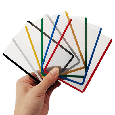 3X4 นิ้ว Top Loader กันน้ํา การค้าบัตร Toploaders แขนบัตรพลาสติก PVC แข็งแรง
