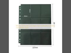 หน้าการ์ด 18 ช่อง Mtg Tcg แบบใส่ด้านบน สีดำ สำหรับสะสมการ์ด